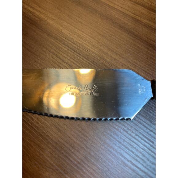 Gerd Paul’s 50 Year Knife Japan Serrated Cake Pie Server Vintage Kitchen Tool - Picture 3 of 6